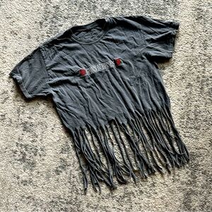 Guns N’ Roses fringe embroidered tee